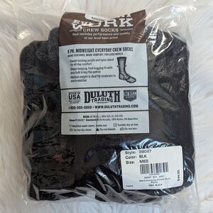 Duluth Trading Co Men's Dark Crew Socks